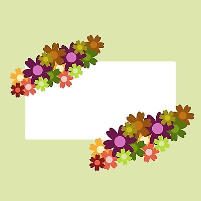 EPS 해외이미지 꽃 꽃무늬 일러스트 프레임 사람없음 연두색 공백 해외202008 해외일러스트 식물 무늬 초록색 파일형식 벡터