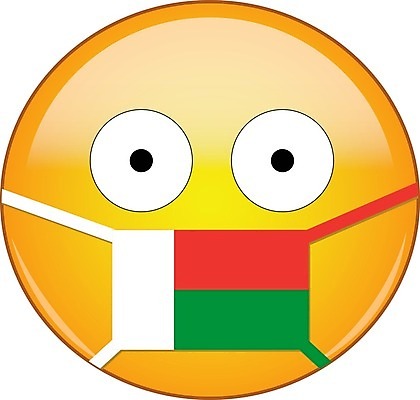 EPS 해외이미지 캐릭터 얼굴 스티커 일러스트 건강 마스크 사람없음 노란색 표현 바이러스 질병 무서움 심볼 감염 이모티콘 고립 마다가스카르 전염병 코로나바이러스 해외202008 델타변이바이러스 해외일러스트 일러캐릭터 감정 컬러 의학 신체부위 파일형식 벡터