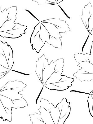 EPS 해외이미지 계절 포스터 백그라운드 단풍 잎 패턴 일러스트 미술 검은색 가을 흰색 낙서 인쇄 그림 해외202008 해외일러스트 식물 컬러 무늬 문화예술 파일형식 벡터