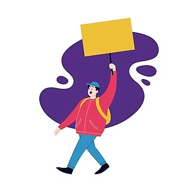 EPS 해외이미지 캐릭터 남자 포스터 선 분홍색 일러스트 배낭 사람 소년 빨간색 파란색 갈색 노란색 평화 보라색 검은색 어둠 방 자유 플랫 민주주의 사인 반대 혁명 독립 엘리먼트 운동가 위기 정치 지원 집회 항의 해외202008 해외일러스트 일러캐릭터 어린이 컬러 컨셉 가방 파일형식 벡터