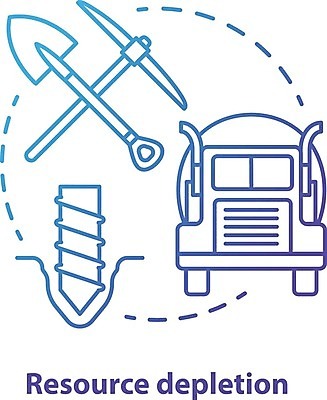 EPS 해외이미지 산업 일러스트 사람없음 트럭 삽 자원 부족 곡괭이 해외202008 해외일러스트 컨셉 자동차 파일형식 벡터
