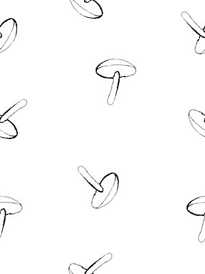 EPS 해외이미지 계절 포스터 백그라운드 패턴 일러스트 미술 검은색 버섯 가을 흰색 낙서 인쇄 그림 해외202008 해외일러스트 컬러 무늬 문화예술 파일형식 벡터