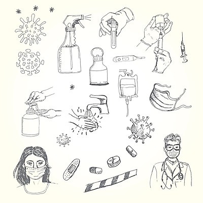 EPS 해외이미지 손 배너 과학 장갑 컨셉 일러스트 주사기 사람 이벤트 세트 알약 약 의사 시간 실험실 바이러스 질병 스케치 약국 그림 예방 온도 박테리아 순서 돌봄 백신 전염병 해외202008 해외일러스트 잡화 의학 의료기기 모션 실험 미술 신체부위 의료진 파일형식 벡터