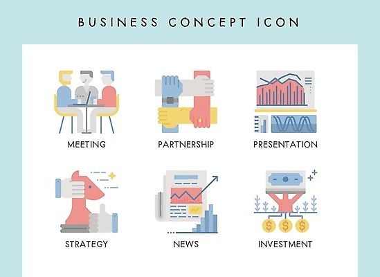 EPS 해외이미지 일러스트 비즈니스 통계 금융 경제 판넬 신문 뉴스 플랫 계획 보고서 투자 콜라보레이션 해외202008 해외일러스트 컨셉 간행물 파일형식 벡터