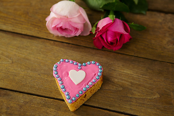 포토 JPG 해외이미지 기념일 꽃 발렌타인데이 사랑 사람없음 장미 쿠키 하트 해외202008 해외포토 모양 식물 감정 데이이벤트 디저트 이벤트 파일형식