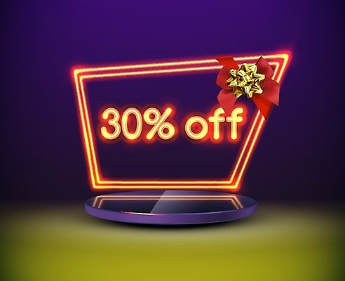 EPS 해외이미지 일러스트 간판 사람없음 장식 빛 세일 네온 해외202008 해외일러스트 파일형식 벡터