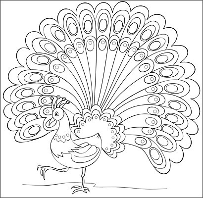 EPS 해외이미지 일러스트 조류 사람없음 공작 윤곽 젠탱글 해외202008 해외일러스트 동물 파일형식 벡터
