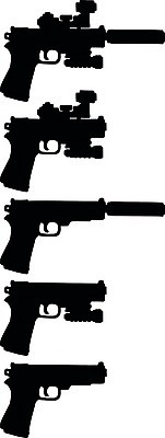 EPS 해외이미지 실루엣 무기 일러스트 빛 검은색 힘 권총 총 범죄 야간 만화 싸움 시력 비전 팔 무거움 스파이 광학 해외202008 해외일러스트 자연요소 컬러 모션 촬영기법 신체부위 무게 파일형식 벡터