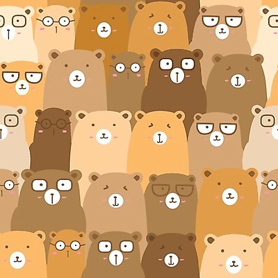 EPS 해외이미지 캐릭터 백그라운드 일러스트 곰 사람없음 카툰스타일 해외202008 해외일러스트 일러캐릭터 동물 포유류 파일형식 벡터