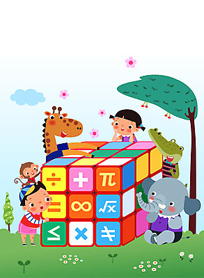 전신 나무 동물 구름 기호 여자 교육 남자 꽃 초등학생 어린이 일러스트 코끼리 초등교육 상반신 두명 컬러풀 원숭이 기린 큐브 악어 수학교육 에듀 에듀케이션 어린이만 스쿨팩 국내일러스트 AI파일 자연요소 식물 문자 학생 컬러 포유류 파충류 사람 수학 파일형식 벡터