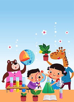 동물 여자 교육 남자 꽃 화분 초등학생 어린이 일러스트 곰 돋보기 초등교육 상반신 두명 책 컬러풀 지구본 기린 비커 과학교육 에듀 에듀케이션 탐구생활 어린이만 스쿨팩 국내일러스트 AI파일 식물 학생 컬러 과학 포유류 실험기구 사람 관찰 파일형식 벡터