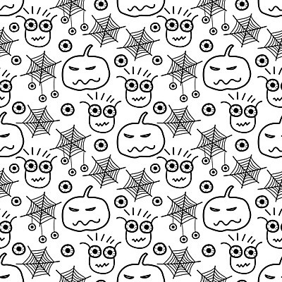 EPS 해외이미지 백그라운드 일러스트 호박 사람없음 파티 할로윈 유령 거미 박쥐 카툰스타일 10월 해골모형 해외202008 해외일러스트 곤충 채소 포유류 이벤트 모형 날짜 파일형식 벡터