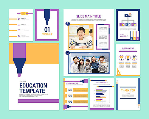 템플릿 여자 교육 남자 어린이 비즈니스 어깨동무 그래프 여러명 10대 세트 보라색 한국인 기록 PPT 프레젠테이션 문서템플릿 형광펜 어린이만 9P 이미지템플릿 컬러 포즈 다수 청소년 사람 동양인 펜 파일형식