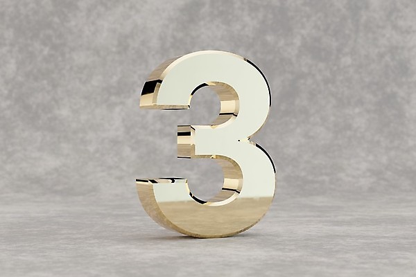 포토 JPG 해외이미지 캐릭터 알파벳 백그라운드 일러스트 3 사람없음 빛 반짝임 숫자 반사 3D 금속 황금 만들기 광택 타입 고립 콘크리트 해외202008 해외포토 문자 영어 모션 재질 디지털합성 파일형식