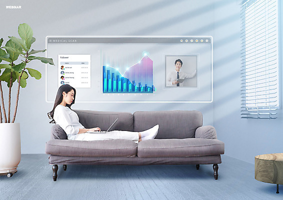 전신 PSD 편집이미지 여자 남자 화분 창문 회의 그래프 성인 두명 옆모습 30대 파란색 노트북 소파 웹 한국인 비즈니스맨 비즈니스우먼 세미나 화상통화 성인만 웨비나 사회적거리두기 온택트 이미지편집 캠페인 뷰포인트 컬러 인터넷 의자 비즈니스 사람 동양인 장년 전자제품 직장인 통화 파일형식 언택트