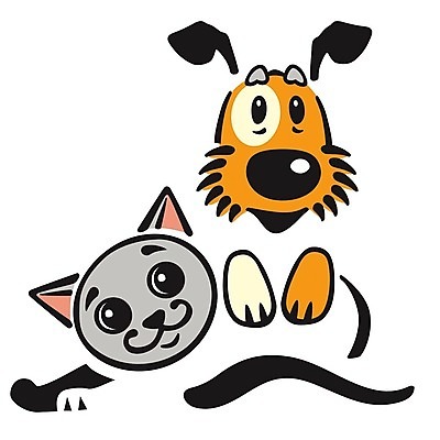 EPS 해외이미지 동물 행복 일러스트 병원 반려동물 상점 고양이 우정 개 강아지 작음 만화 심볼 만족 윤곽 수의사 송곳니 입양 활자 해외202008 해외일러스트 감정 포유류 의학 친구 의사 치아 크기 활자판 파일형식 벡터