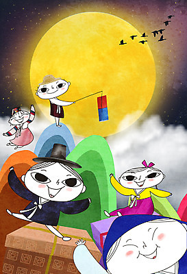 전신 PSD 구름 여자 명절 남자 어린이 일러스트 조류 산 여러명 컬러풀 추석 귀여움 달 가을 야간 한복 청사초롱 어린이만 명절선물 국내일러스트 자연요소 동물 한국전통 전통 계절 기념일 컬러 다수 컨셉 선물 사람 전통의상 초롱 파일형식