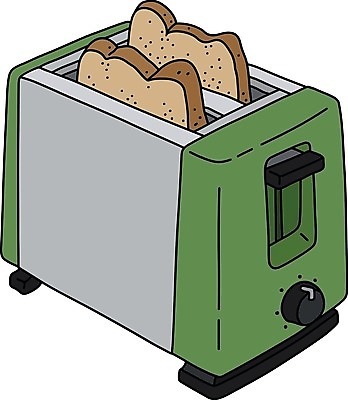 EPS 해외이미지 음식 빵 일러스트 초록색 주방 기계 아침식사 플라스틱 만화 굽기 먹기 토스트 철강 해외202008 해외일러스트 컬러 모션 재질 식사 구이 파일형식 벡터