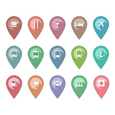 EPS 해외이미지 커피 지도 일러스트 표시 호텔 버스 병원 쇼핑 세트 컬러풀 사무실 상점 식당 웹 카페 기차 정보 바 센터 플랫 전철 역 방향 심볼 사인 가스 카페테리아 충고 해외202008 해외일러스트 음료 육상교통 컬러 인터넷 비즈니스 의학 교통시설 숙소 대중교통 파일형식 벡터