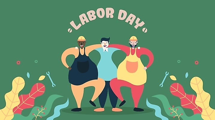 EPS 해외이미지 남자 허리손 잎 일러스트 어깨동무 노동자 작업복 여러명 성인 스패너 안전모 톱니바퀴 근로자의날 다리들기 성인남자만 해외202008 해외일러스트 식물 직업 옷 기념일 포즈 다수 모션 사람 공구 헬멧 안전장비 남자만 성인만 파일형식 벡터