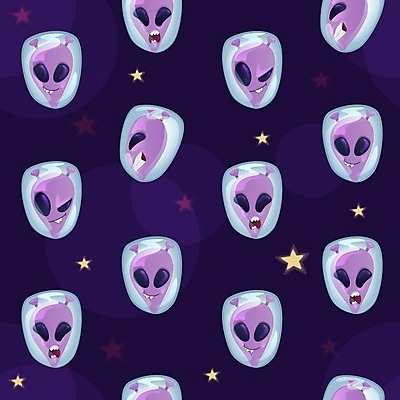 EPS 해외이미지 감정 백그라운드 일러스트 생물 사람없음 우주 외계인 표현 천 코스모스 심플 UFO 은하계 영웅 카툰스타일 해외202008 해외일러스트 꽃 미확인물체 직물 파일형식 벡터