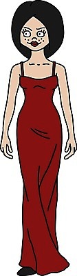 EPS 해외이미지 드레스 여자 인형 일러스트 사람 빨간색 유행 검은색 어둠 회색 우아함 저녁 큼 만화 해외202008 해외일러스트 옷 컬러 컨셉 야간 크기 파일형식 벡터