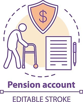 EPS 해외이미지 일러스트 사람없음 경제 계좌 연금 해외202008 해외일러스트 금융 파일형식 벡터