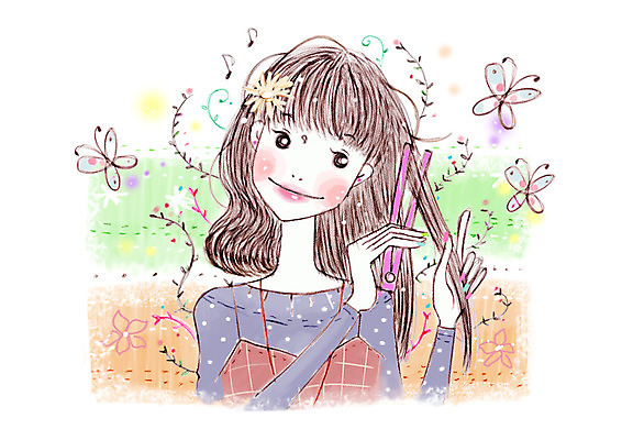 PSD 우먼라이프 라이프스타일 긴머리 여자 꽃 나비 음표 일러스트 한명 들기 사람 상반신 20대 성인 라이프 뷰티 머리카락 헤어관리 매직기 머리펴기 스트레이트파마 여자만 여자한명만 성인여자만 청년만 청년여자만 성인한명만 청년여자한명만 성인여자한명만 성인만 국내일러스트 식물 1 헤어스타일 기호 음악 곤충 모션 청년 생활 머리 파마 헤어용품 파일형식