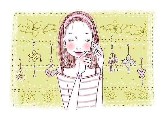 PSD 우먼라이프 라이프스타일 긴머리 잡화 여자 백그라운드 꽃무늬 일러스트 장신구 한명 들기 사람 상반신 20대 성인 라이프 장식 뷰티 눈감음 귀걸이 머리띠 여자만 여자한명만 성인여자만 청년만 청년여자만 성인한명만 청년여자한명만 성인여자한명만 성인만 국내일러스트 1 헤어스타일 꽃 무늬 모션 청년 생활 파일형식