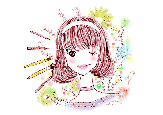 PSD 우먼라이프 라이프스타일 여자 꽃 얼굴 백그라운드 꽃무늬 일러스트 윙크 한명 사람 상반신 20대 성인 라이프 화장 뷰티 연필 화장품 화장용품 붓 머리띠 단발머리 피부관리 마스카라 눈화장 아이라인 여자만 여자한명만 성인여자만 청년만 청년여자만 성인한명만 청년여자한명만 성인여자한명만 성인만 국내일러스트 식물 1 헤어스타일 무늬 장신구 학용품 표정 청년 생활 신체부위 필기구 미용용품 파일형식