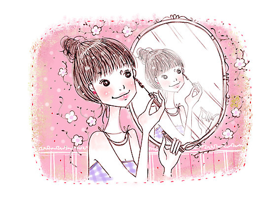 PSD 우먼라이프 라이프스타일 여자 얼굴 백그라운드 꽃무늬 일러스트 한명 들기 사람 상반신 20대 성인 라이프 민소매 화장 뷰티 반사 화장품 거울 피부관리 마스카라 눈화장 여자만 여자한명만 성인여자만 청년만 청년여자만 성인한명만 청년여자한명만 성인여자한명만 성인만 국내일러스트 1 꽃 상의 무늬 모션 청년 생활 신체부위 파일형식