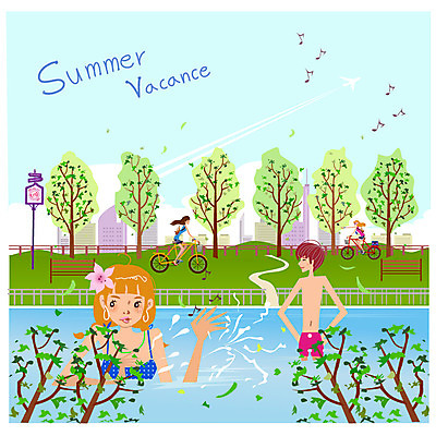 EPS 주간 나무 식물 구름 계절 공원 여자 남자 수영복 꽃 여행 벤치 의자 음표 일러스트 난간 물놀이 물장구 하늘 휴가 휴식 비행기 수영장 알림판 사람 풍경 빌딩 여러명 야외 건물 장식 여름 여름휴가 바캉스 자전거 나뭇가지 도시 표지판 승차 휴양지 국내일러스트 자연요소 건축물 기호 옷 공공시설 음악 가구 다수 컨셉 항공교통 모션 놀이 대중교통 바이크 장소 파일형식 벡터 여름_계절
