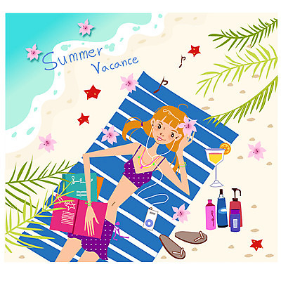 EPS 주간 나무 식물 계절 여자 수영복 꽃 바다 이어폰 여행 패턴 음표 일러스트 휴가 휴식 잔 불가사리 슬리퍼 한명 사람 20대 성인 해변 야외 장식 책 여름 여름휴가 바캉스 하이앵글 비키니 위생용품 모래사장 눕기 독서 물방울무늬 줄무늬 음악감상 칵테일 선탠 오일 MP3 돗자리 휴양지 야자수잎 여자만 여자한명만 성인여자만 청년만 청년여자만 성인한명만 청년여자한명만 성인여자한명만 성인만 국내일러스트 자연요소 1 식기 기호 옷 음악 음식 뷰포인트 음향기기 생활용품 신발 컨셉 잎 무늬 모션 극피동물 주류 청년 전자제품 화장품 감상 장소 파일형식 벡터 여름_계절
