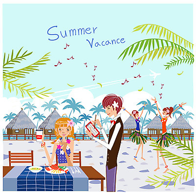 EPS 주간 전신 나무 식물 구름 문자 접시 알파벳 영어 계절 여자 남자 음료 음식 여행 포크 의자 음표 일러스트 난간 탁자 하늘 리조트 휴가 휴식 비행기 윙크 서기 들기 사람 앉기 여러명 상반신 야외 장식 여름 여름휴가 바캉스 야자수 필기구 펜 식당 숟가락 식사 만세 댄서 식탁보 춤 나이프 수프 바닷가재 상차림 종업원 웨이터 열대식물 휴양지 메뉴판 야자열매 주문 방갈로 꽃목걸이 야자수잎 계산서 가재요리 빌 원주민의상 하와이안 상업시설 국내일러스트 자연요소 직업 식기 기호 패션 열매 꽃 음악 가구 다수 컨셉 잎 목걸이 항공교통 모션 숙소 문화예술 문구용품 대중교통 수저 표정 상점 장소 칼 가재 전통의상 시설 상업 파일형식 벡터 여름_계절