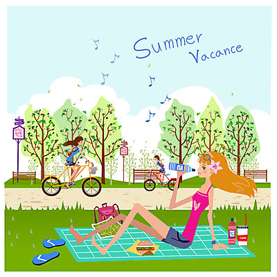 EPS 주간 전신 나무 식물 구름 문자 알파벳 영어 계절 공원 여자 꽃 안경 길 음료 여행 지도 벤치 의자 가방 음표 일러스트 하늘 휴가 휴식 슬리퍼 알림판 들기 사람 앉기 잔디 야외 장식 세명 물 여름 여름휴가 바캉스 소풍 자전거 마시기 햄버거 표지판 승차 생수 돗자리 콜라 여행지도 여자만 국내일러스트 자연요소 기호 잡화 공공시설 음악 가구 신발 컨셉 모션 패스트푸드 야외활동 바이크 물병 탄산음료 파일형식 벡터 여름_계절