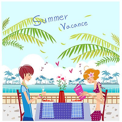 EPS 주간 나무 식물 구름 문자 접시 커플 알파벳 영어 계절 여자 남자 수영복 꽃 음식 한쌍 바다 섬 여행 포크 의자 음표 일러스트 탁자 하늘 휴가 휴식 사람 앉기 상반신 해변 야외 두명 장식 여름 여름휴가 바캉스 비키니 모래사장 야자수 마주보기 식당 꽃병 식사 하트 바닷가재 열대식물 메뉴 휴양지 메뉴판 야자열매 야자수잎 가재요리 상업시설 국내일러스트 자연요소 모양 식기 기호 옷 열매 음악 가구 컨셉 잎 관계 모션 상점 장소 가재 시설 상업 파일형식 벡터 여름_계절