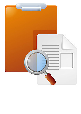 EPS 아이콘 돋보기 사람없음 사무용품 문서 웹아이콘 서류받침 2D아이콘 문구용품 받침대 파일형식 벡터