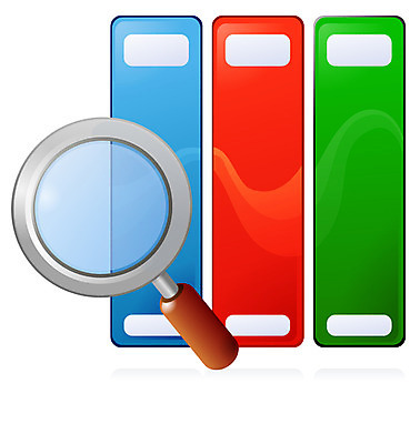 EPS 아이콘 돋보기 사람없음 책 사무용품 검색 웹아이콘 서류꽂이 2D아이콘 문구용품 파일형식 벡터