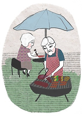 PSD 라이프스타일 부부 여자 할아버지 노년 남자 할머니 음식 의자 일러스트 탁자 가위 집게 육류 사람 야외 두명 라이프 세로 실버라이프 노후 노부부 파라솔 소시지 실버 바비큐 구이 한지 숯불구이 노인만 성인만 국내일러스트 커플 종이 가구 식재료 문구용품 성인 생활 가공식품 파일형식