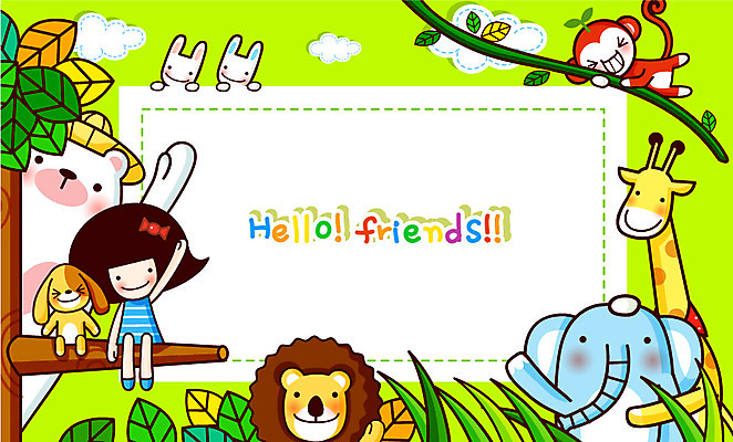 EPS 주간 나무 식물 동물 구름 여자 초등학생 어린이 점선 줄기 일러스트 곰 상상 나뭇잎 프레임 한명 사람 소녀 이벤트 야외 친구 공백 나뭇가지 원숭이 토끼 인사 풀 개 강아지 숲속 숲 사자 기린 여자만 여자한명만 어린이만 소녀만 소녀한명만 국내일러스트 자연요소 1 학생 선 잎 포유류 관계 반려동물 예절 파일형식 벡터