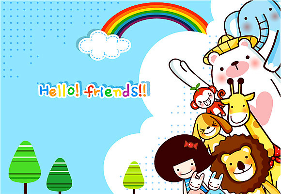 EPS 주간 나무 동물 구름 여자 초등학생 어린이 무지개 일러스트 곰 상상 코끼리 한명 사람 이벤트 야외 친구 물방울무늬 하트 원숭이 토끼 인사 개 강아지 사자 기린 여자만 여자한명만 어린이만 소녀만 소녀한명만 국내일러스트 자연요소 모양 식물 1 학생 무늬 포유류 관계 반려동물 예절 파일형식 벡터