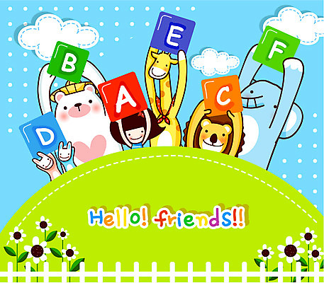 EPS 주간 동물 구름 문자 알파벳 영어 여자 꽃 초등학생 어린이 일러스트 곰 교과목 상상 코끼리 영어교육 한명 사람 소녀 이벤트 야외 친구 울타리 토끼 사자 기린 언덕 여자만 여자한명만 어린이만 소녀만 소녀한명만 국내일러스트 자연요소 식물 1 학생 교육 포유류 관계 담장 반려동물 파일형식 벡터