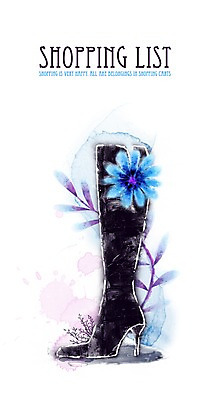 PSD 라이프스타일 잡화 꽃 백그라운드 신발 잎 일러스트 페인터 수채화 부츠 사람없음 라이프 장식 쇼핑 풀잎 수제그림 쇼핑리스트 아이템 쇼핑아이템 위시리스트 국내일러스트 식물 페인팅 생활 풀_식물 파일형식