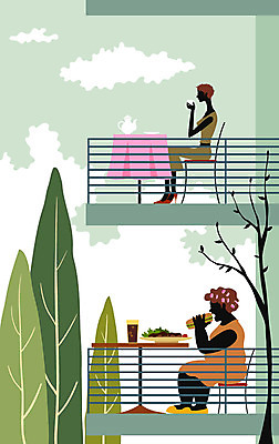 EPS 주간 전신 나무 식물 구름 우먼라이프 라이프스타일 그릇 여자 커피 몸매관리 다이어트 의자 일러스트 난간 식탁 탁자 주전자 아침 잔 건강 사람 앉기 야외 두명 라이프 뷰티 건강관리 식사 발코니 햄버거 비교 아침식사 커피잔 비만 콜라 탄산음료 폭식 여자만 국내일러스트 자연요소 식기 음료 가구 컨셉 모션 주방용품 패스트푸드 관리 생활 몸매 탄산 파일형식 벡터