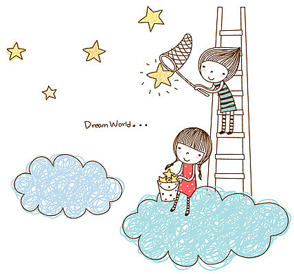 EPS 구름 라이프스타일 커플 여자 남자 별 일러스트 사다리 상상 사람 소년 야외 두명 라이프 10대 양동이 채집망 별따기 십대만 국내일러스트 자연요소 어린이 관계 청소년 생활 도구 파일형식 벡터