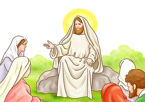 전신 PSD 여자 남자 기독교 종교 일러스트 산 사랑 사람 앉기 손짓 여러명 성경 돌_바위 바위 예수 가르침 군중 강의 성경이야기 후광 설교 신약성서 신약_종교 국내일러스트 교육 감정 다수 종교용품 모션 이야기 빛 신_종교 파일형식