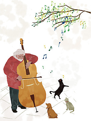 EPS 나무 동물 공원 공공시설 할아버지 노년 남자 포스터 문화 예술 악기 음악 연주 음표 일러스트 현악기 문화예술 한명 사람 야외 고양이 공연 연주자 나뭇가지 클래식 개 가로수 재즈 아지 콘트라베이스 남자만 남자한명만 성인남자만 성인한명만 성인남자한명만 노인만 성인만 노인남자만 노인남자한명만 국내일러스트 식물 1 기호 컨셉 포유류 이벤트 성인 반려동물 음악가 시설 파일형식 벡터