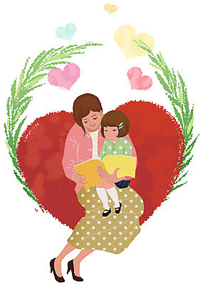 EPS 여자 어린이교육 교육 딸 포스터 문화 여유 어린이 예술 일러스트 모녀 엄마 문화예술 사랑 사람 소녀 취미 두명 책 부모 소파 독서 공연 육아 하트 여자만 국내일러스트 모양 감정 의자 가족 이벤트 파일형식 벡터