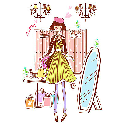 EPS 전신 문자 모자 라이프스타일 알파벳 영어 옷 원피스 여자 일러스트 탁자 전등 조명 윙크 한명 서기 들기 사람 20대 성인 쇼핑 쇼핑백 상점 화장품 거울 옷입기 옷가게 탈의실 전신거울 피팅룸 여자만 여자한명만 성인여자만 청년만 청년여자만 성인한명만 청년여자한명만 성인여자한명만 성인만 국내일러스트 1 잡화 가구 가방 모션 표정 청년 생활 뷰티 파일형식 벡터