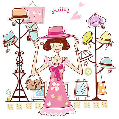 EPS 모자 라이프스타일 잡화 원피스 여자 액자 가방 일러스트 알림판 실내 윙크 한명 들기 사람 20대 성인 쇼핑 상점 전시 핸드백 쓰는 옷걸이 모자가게 모자쇼핑 착용 여자만 여자한명만 성인여자만 청년만 청년여자만 성인한명만 청년여자한명만 성인여자한명만 성인만 국내일러스트 1 옷 모션 표정 청년 내부 생활 파일형식 벡터